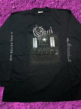 Opeth The Last Will And Testament Double Sided Long Sleeve Shirt Mens 2XL